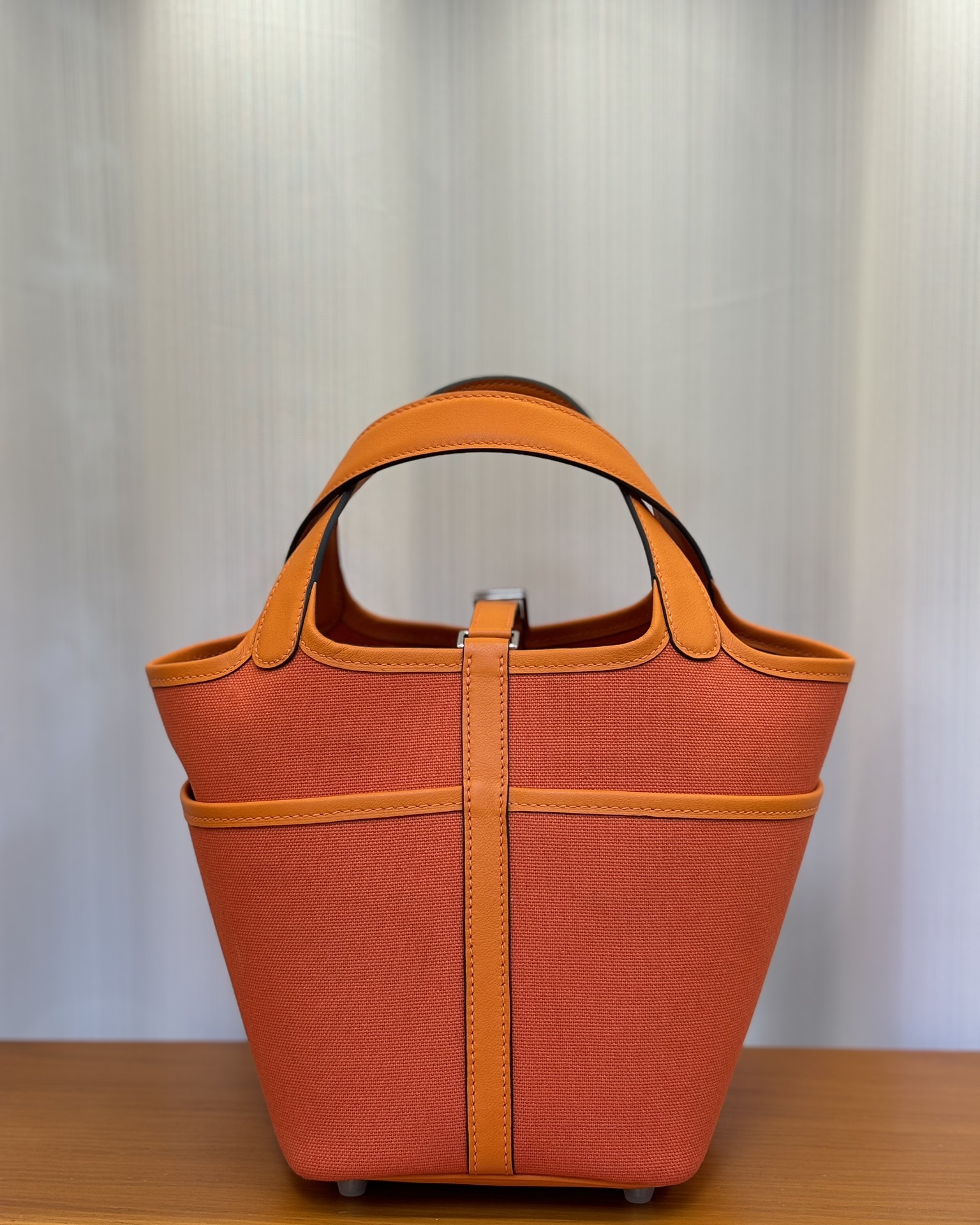 Hermes Picotin Lock 18 Pocket Bag In Orange